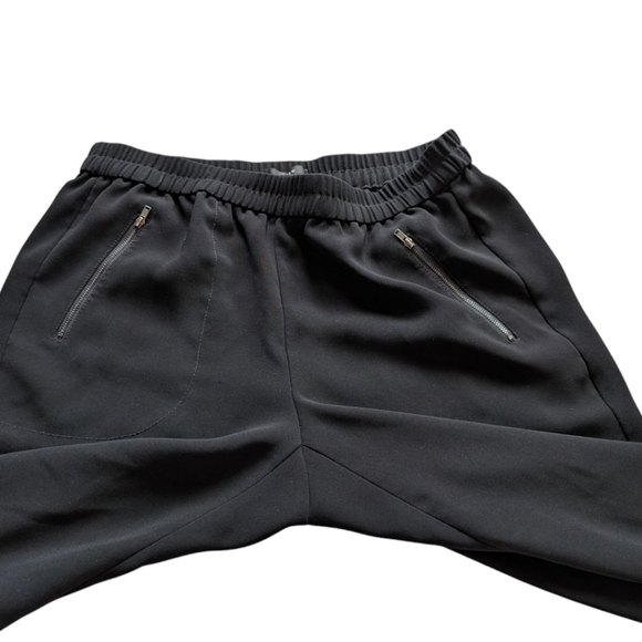 J. Crew Turner Pant Women's 8 Effortless Staple Pull-on Black Pockets Cuffed Hem - Picture 7 of 12